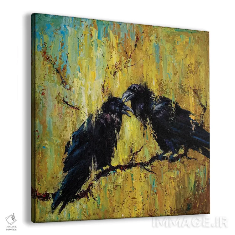 تابلو پیامآوران اوباور (اساطیر نورس) اثر چری کریستنسن - نمای پرسپکتیو محصول