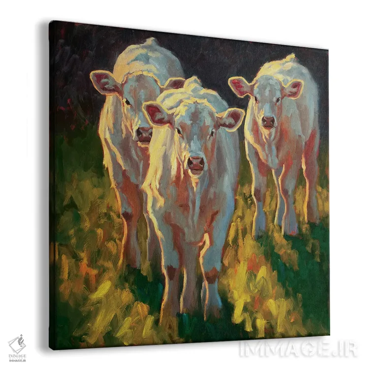 تابلو سه دوست اثر چری کریستنسن - نمای پرسپکتیو محصول