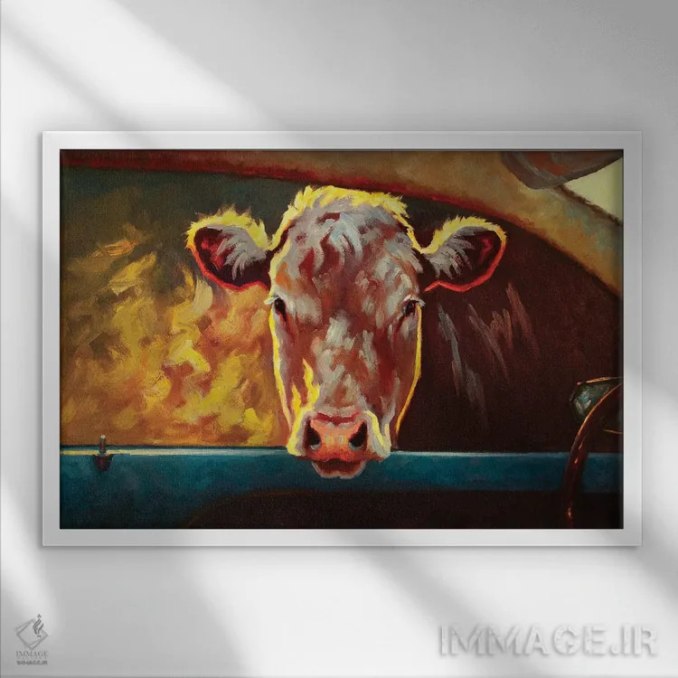 تابلو راه خودم را رفتن اثر چری کریستنسن - نمای قابدار سفید