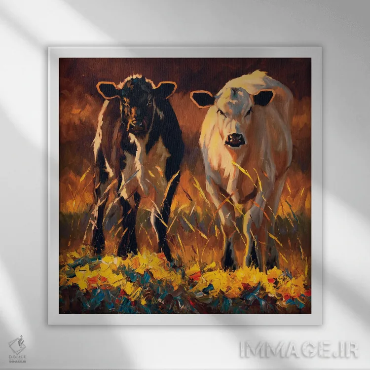 تابلو پرسه زدن اثر چری کریستنسن - نمای قابدار سفید