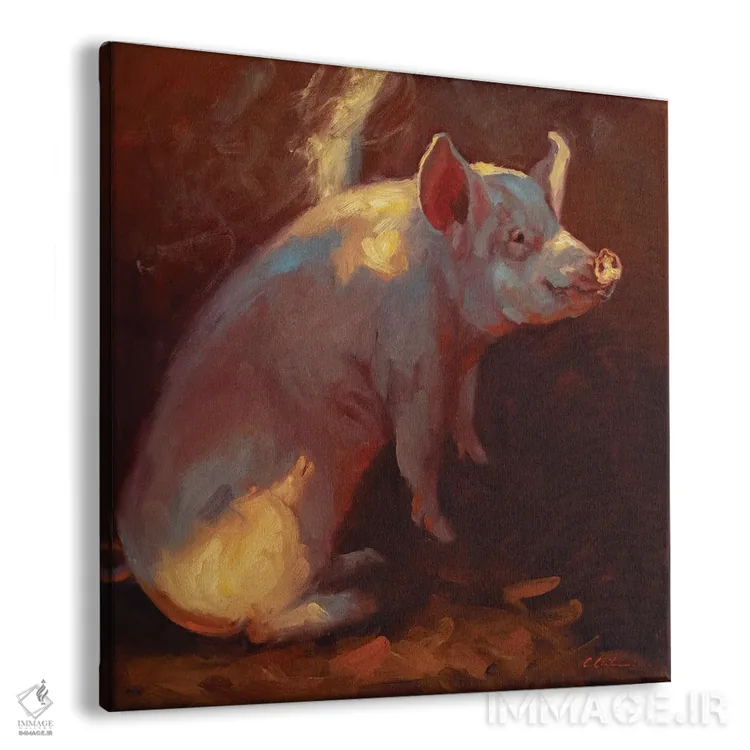 تابلو یک خوک خاص اثر چری کریستنسن - نمای پرسپکتیو محصول