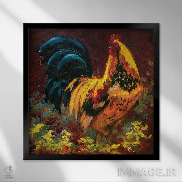 تابلو خوب است که شاه باشی اثر چری کریستنسن - نمای قابدار مشکی