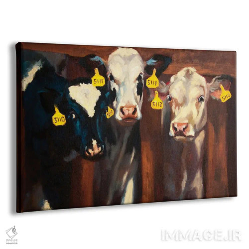 تابلو دختران شیردوش اثر چری کریستنسن - نمای پرسپکتیو محصول