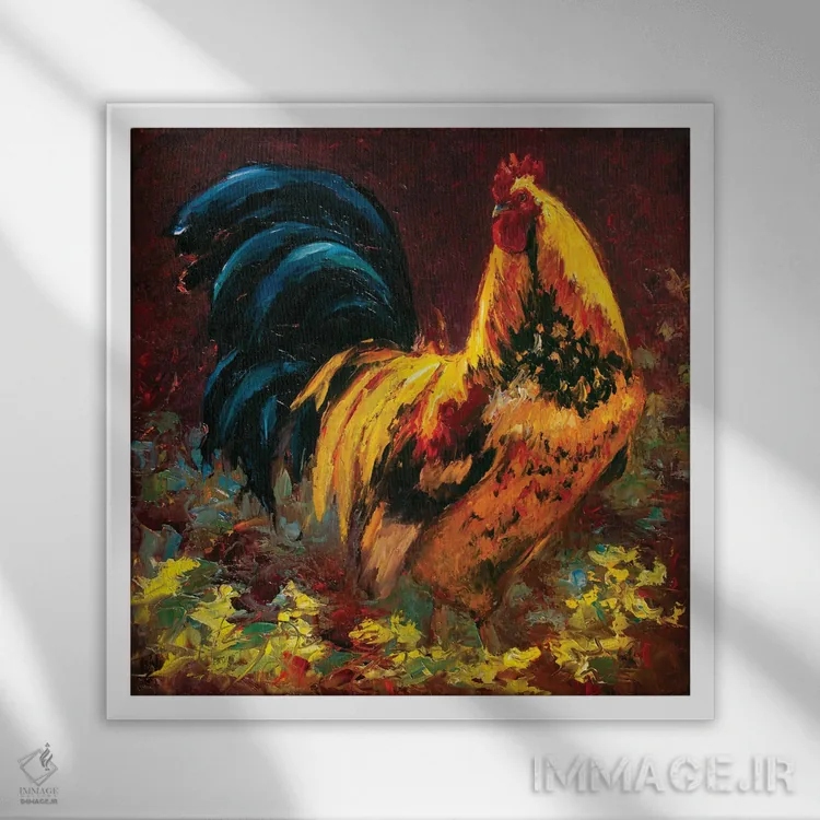 تابلو خوب است که شاه باشی اثر چری کریستنسن - نمای قابدار سفید