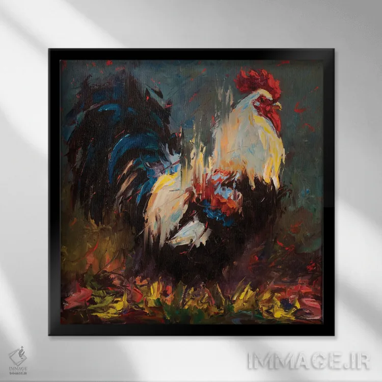 تابلو قدمزدن اثر چری کریستنسن - نمای قابدار مشکی