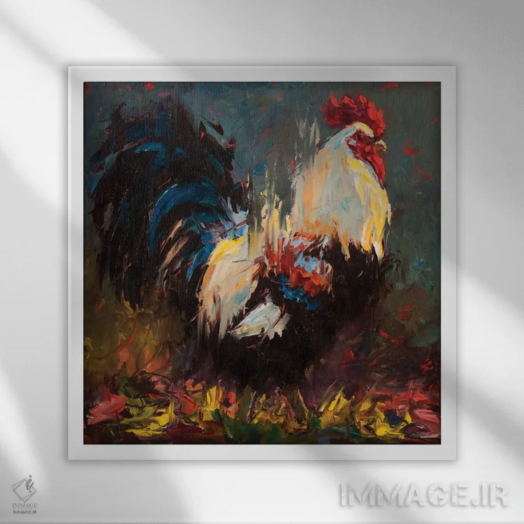 تابلو قدمزدن اثر چری کریستنسن - نمای قابدار سفید