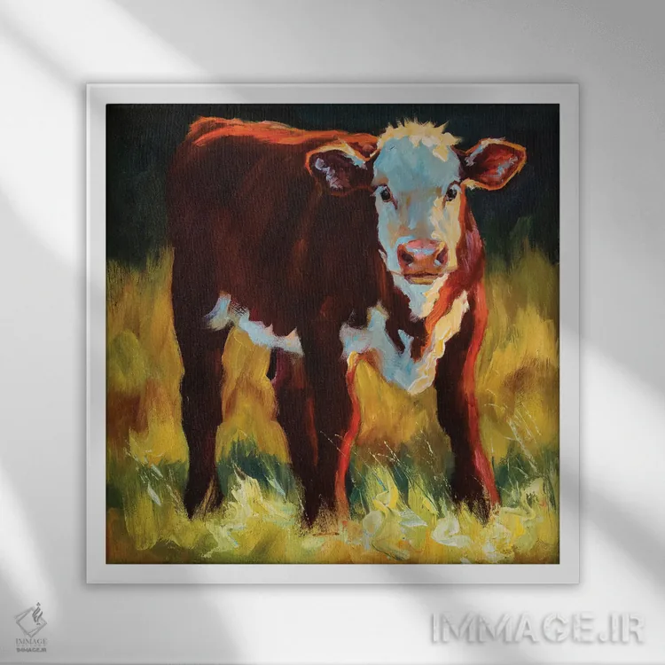 تابلو بیگناهی بهاری اثر چری کریستنسن - نمای قابدار سفید