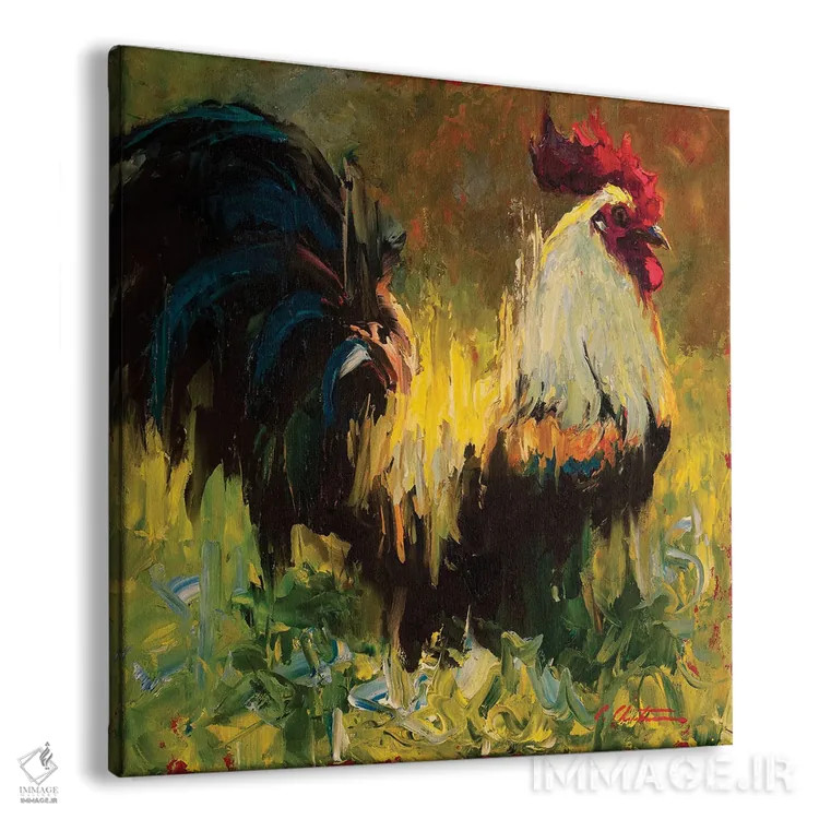 تابلو خروس مغرور در آرامش اثر چری کریستنسن - نمای پرسپکتیو محصول