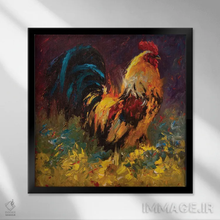 تابلو دنیا را رنگ کن ۲ اثر چری کریستنسن - نمای قابدار مشکی