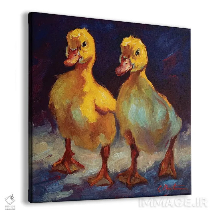 تابلو دو جوجهاردک اثر چری کریستنسن - نمای پرسپکتیو محصول