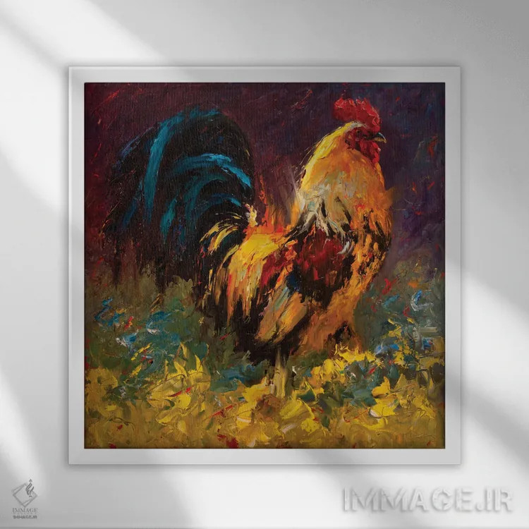 تابلو دنیا را رنگ کن ۲ اثر چری کریستنسن - نمای قابدار سفید