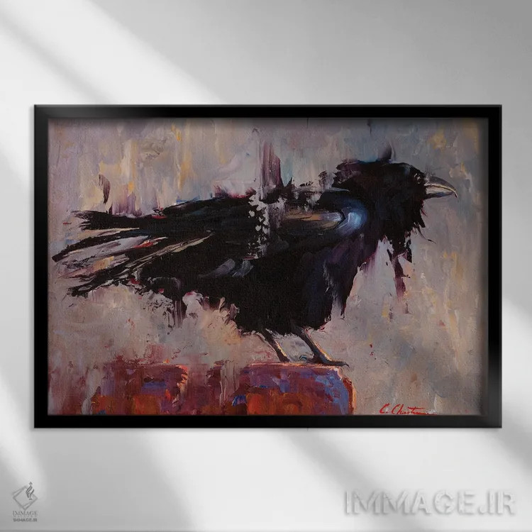 تابلو امضای عارفانه اثر چری کریستنسن - نمای قابدار مشکی