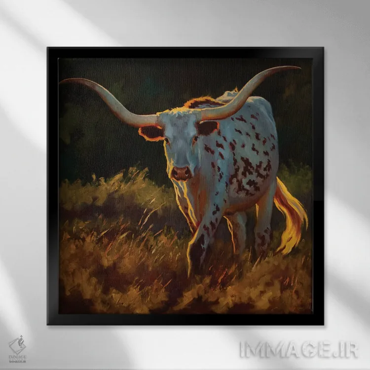 تابلو چراغ عقب اثر چری کریستنسن - نمای قابدار مشکی