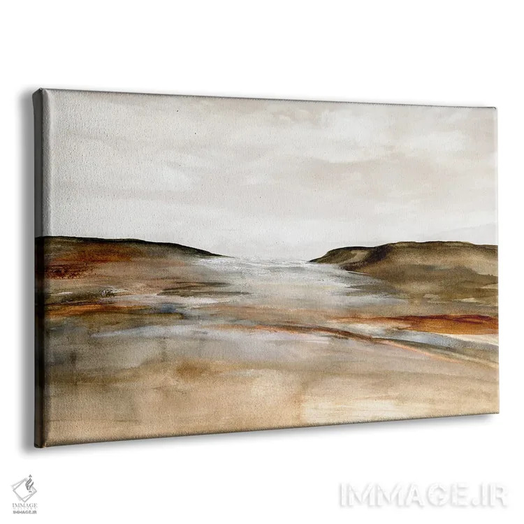 تابلو آبرنگهای کویر شتریرنگ اثر جی لاندو - نمای پرسپکتیو محصول