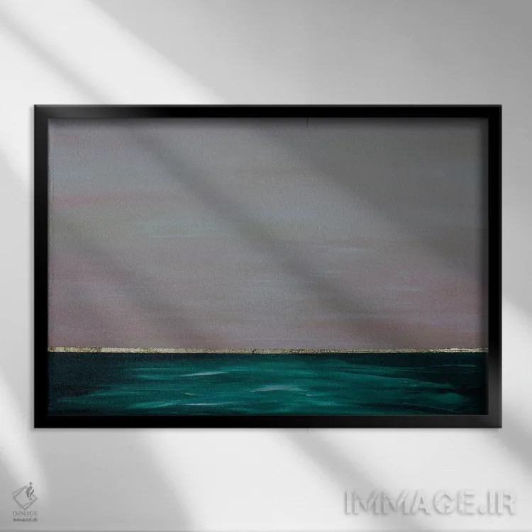 تابلو رایلی اثر جی لاندو - نمای قابدار مشکی