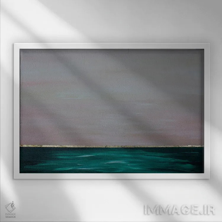 تابلو رایلی اثر جی لاندو - نمای قابدار سفید