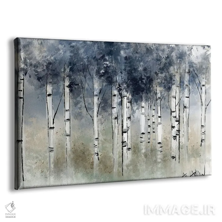 تابلو حسادت آبی اثر جی لاندو - نمای پرسپکتیو محصول