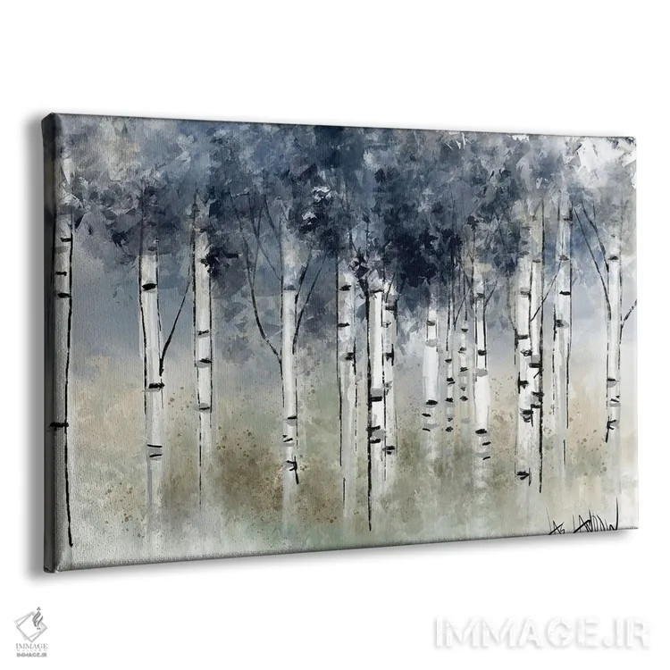 تابلو حسادت آبی اثر جی لاندو - نمای پرسپکتیو محصول