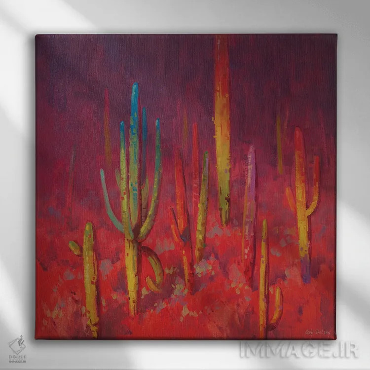 تابلو در حال قدم زدن به سوی نور اثر کدی دیلانگ - نمای روبهرو روی دیوار