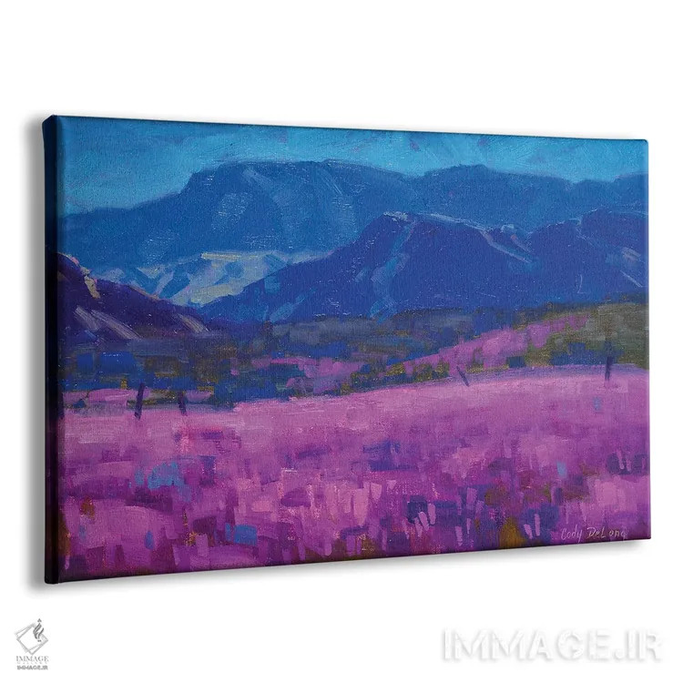 تابلو فرش اسطوخودوس اثر کدی دیلانگ - نمای پرسپکتیو محصول