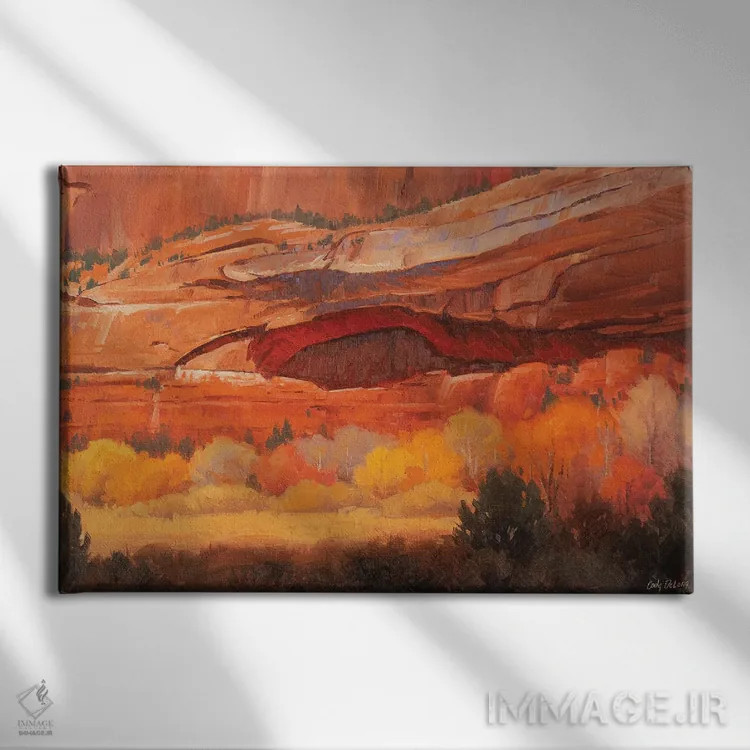 تابلو به سوی پاییز اثر کدی دیلانگ - نمای روبهرو روی دیوار