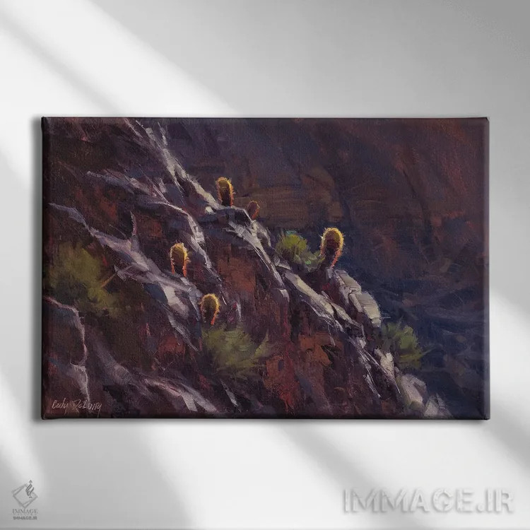 تابلو شورشیان اثر کدی دیلانگ - نمای روبهرو روی دیوار