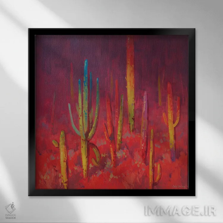 تابلو در حال قدم زدن به سوی نور اثر کدی دیلانگ - نمای قابدار مشکی