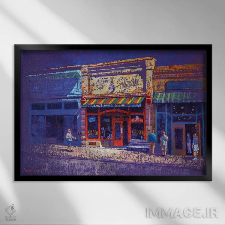 تابلو پائول و جری اثر کدی دیلانگ - نمای قابدار مشکی