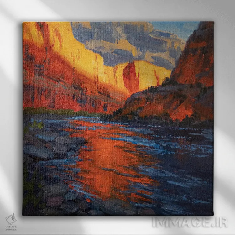 تابلو بازتاب اثر کدی دیلانگ - نمای روبهرو روی دیوار