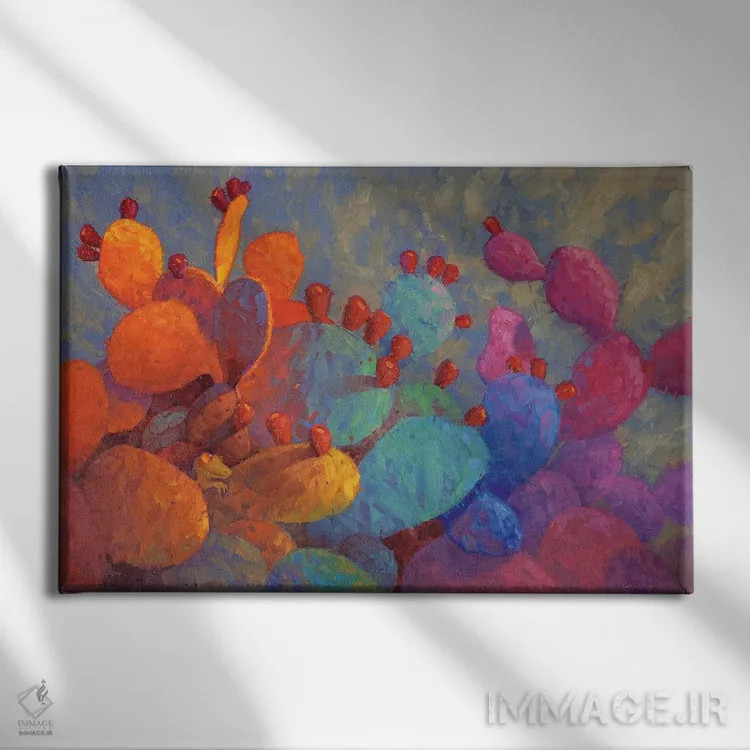 تابلو آرامش در رنگ اثر کدی دیلانگ - نمای روبهرو روی دیوار