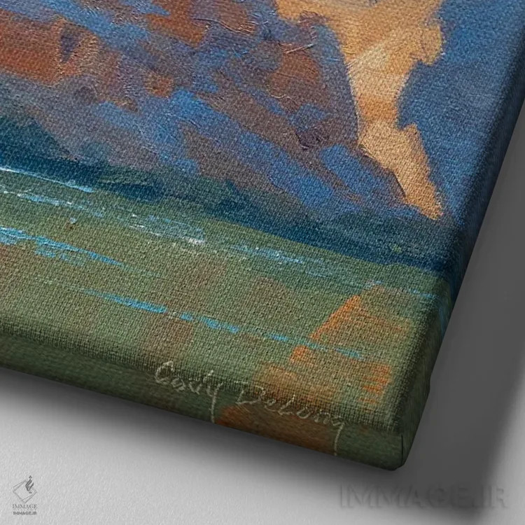 تابلو برج نور اثر کدی دیلانگ - نمای نزدیک بافت بوم