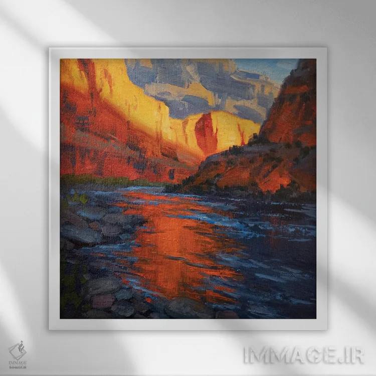 تابلو بازتاب اثر کدی دیلانگ - نمای قابدار سفید