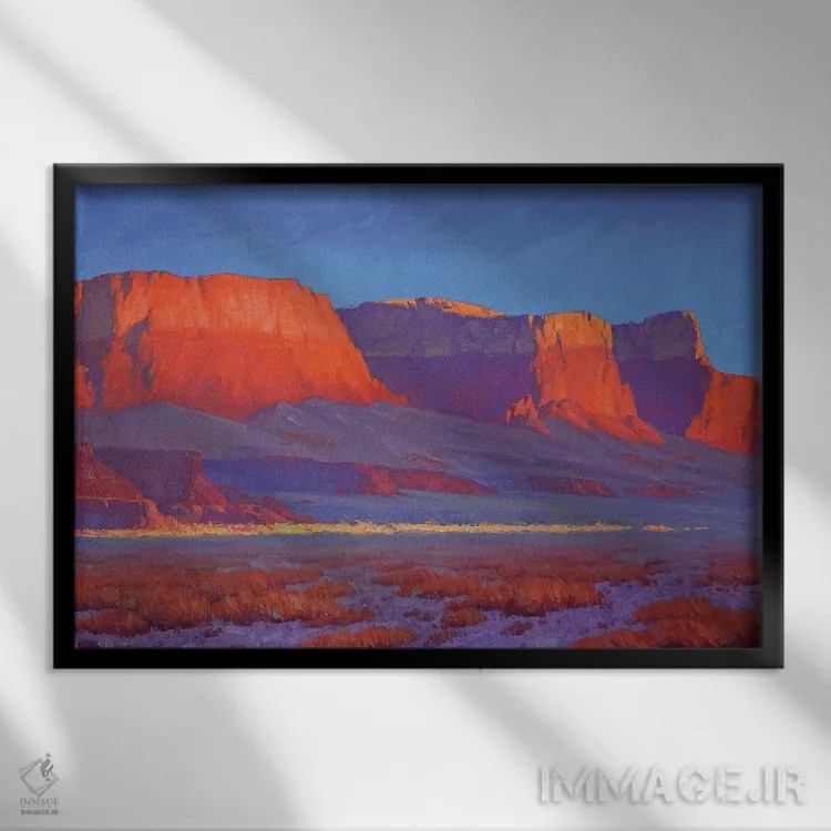 تابلو نور نخستین اثر کدی دیلانگ - نمای قابدار مشکی