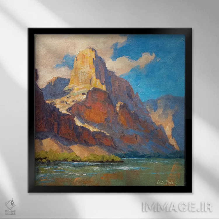 تابلو برج نور اثر کدی دیلانگ - نمای قابدار مشکی