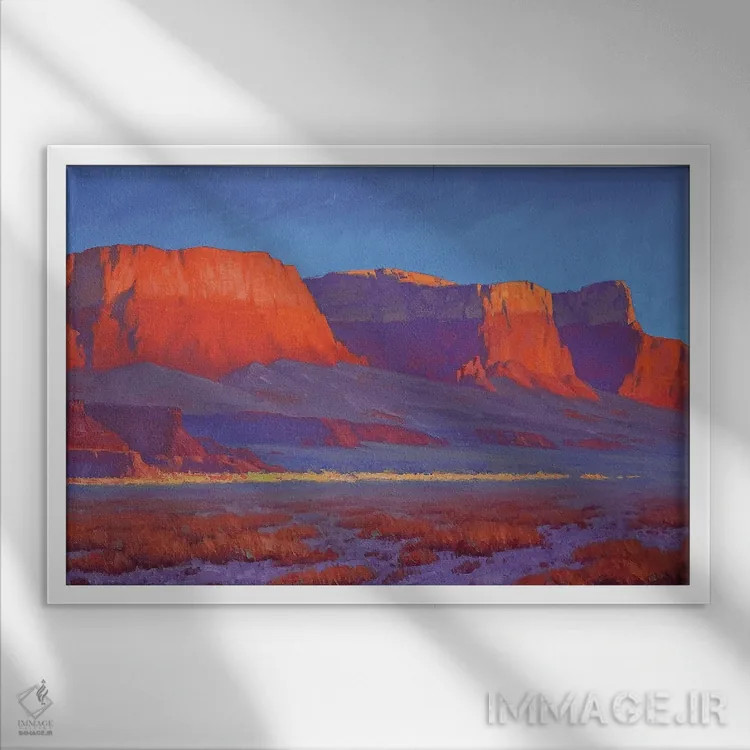 تابلو نور نخستین اثر کدی دیلانگ - نمای قابدار سفید