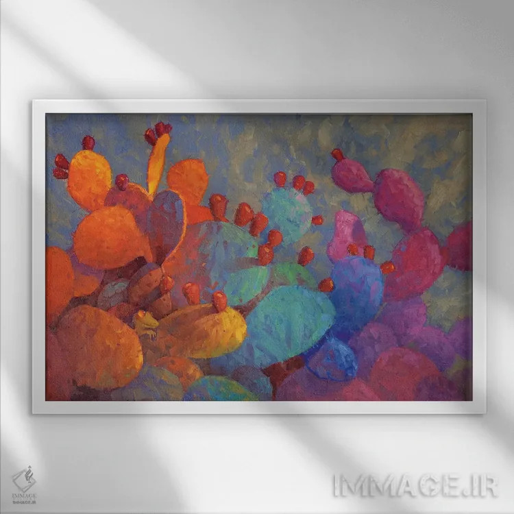 تابلو آرامش در رنگ اثر کدی دیلانگ - نمای قابدار سفید