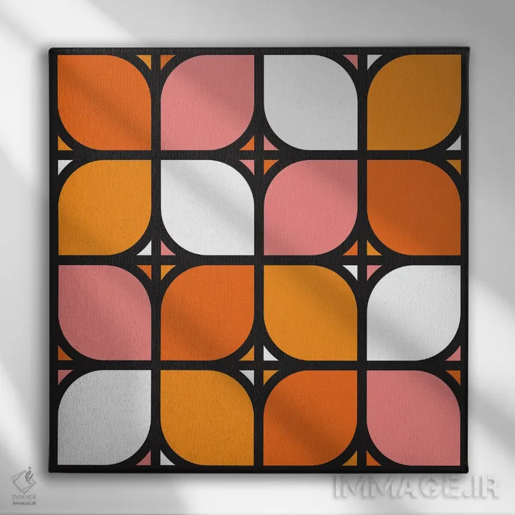 تابلو شبدر آلکورن اثر دیزاینز سرکا ۷۸ - نمای روبهرو روی دیوار