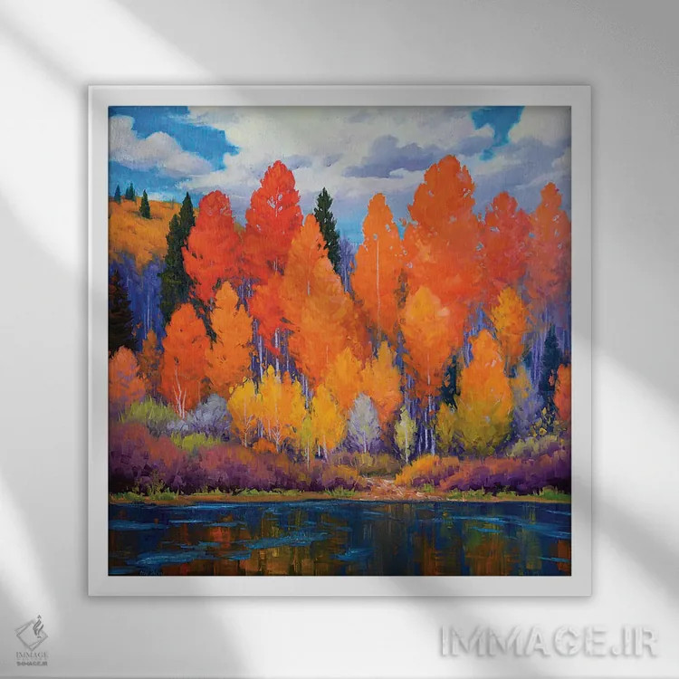 تابلو رنگهای ارتفاعات اثر کدی دیلانگ - نمای قابدار سفید