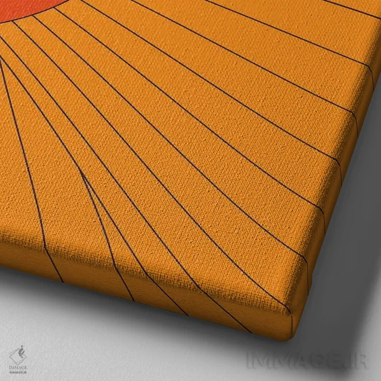 تابلو شکوفه اثر دیزاینز سرکا ۷۸ - نمای نزدیک بافت بوم