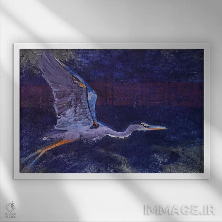 تابلو آماده برای پرواز اثر کدی دیلانگ - نمای قابدار سفید