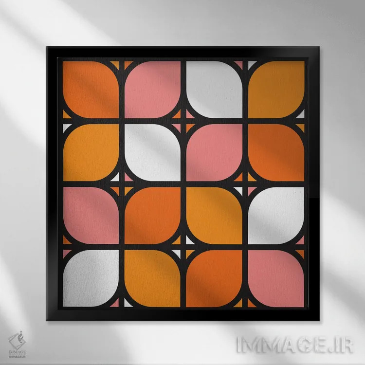 تابلو شبدر آلکورن اثر دیزاینز سرکا ۷۸ - نمای قابدار مشکی