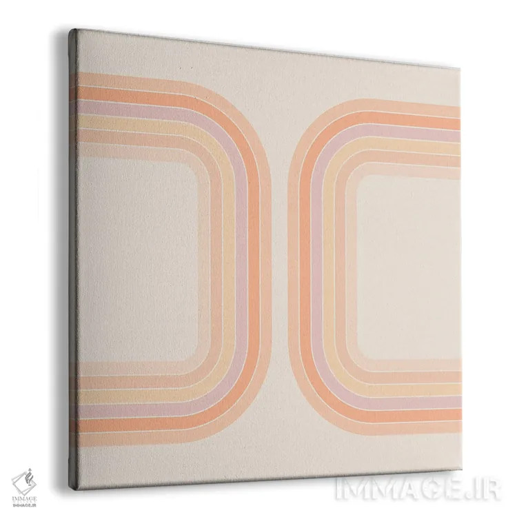 تابلو تونل نارنگی اثر دیزاینز سرکا ۷۸ - نمای پرسپکتیو محصول