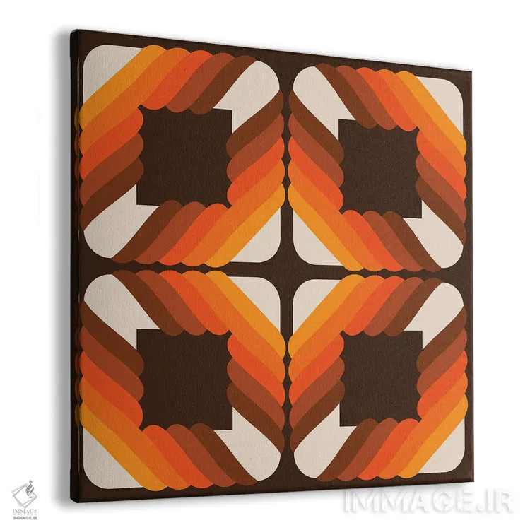 تابلو مربع مادربزرگ (بافتنی) اثر دیزاینز سرکا ۷۸ - نمای پرسپکتیو محصول