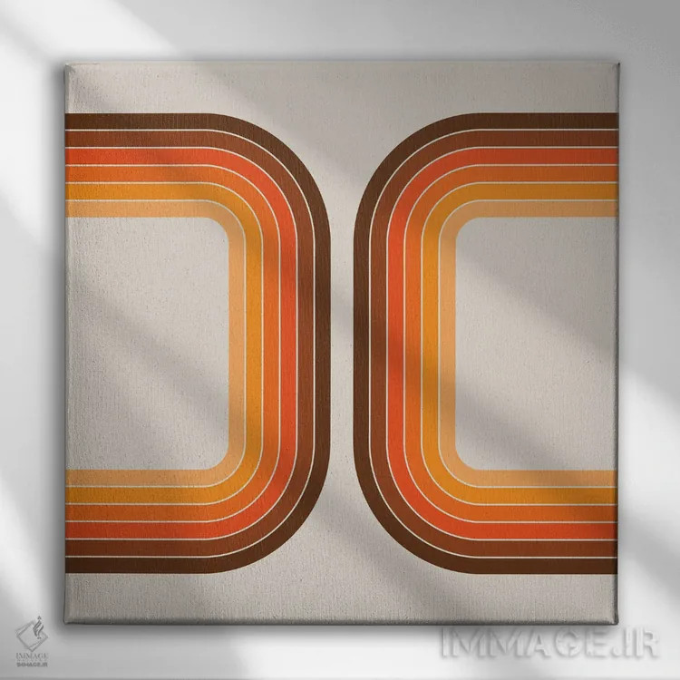 تابلو تونل خاکیرنگ اثر دیزاینز سرکا ۷۸ - نمای روبهرو روی دیوار