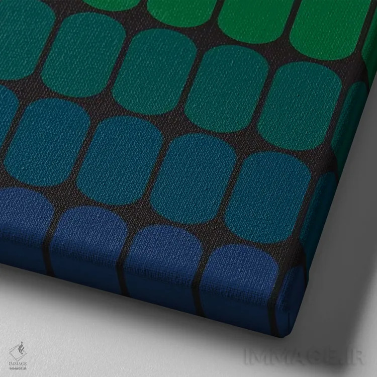 تابلو غلاف سرسبز اثر دیزاینز سرکا ۷۸ - نمای نزدیک بافت بوم