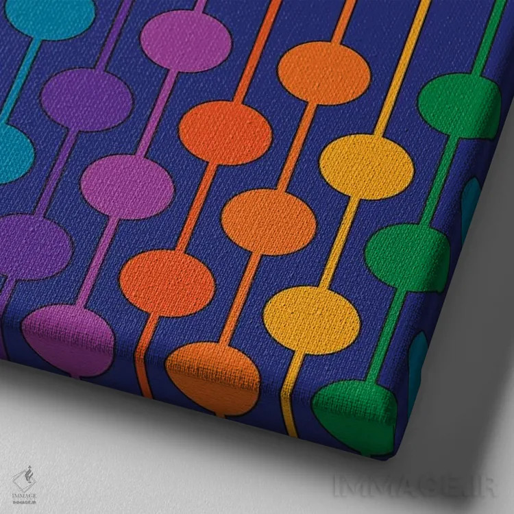 تابلو ششتایی بردواک اثر دیزاینز سرکا ۷۸ - نمای نزدیک بافت بوم