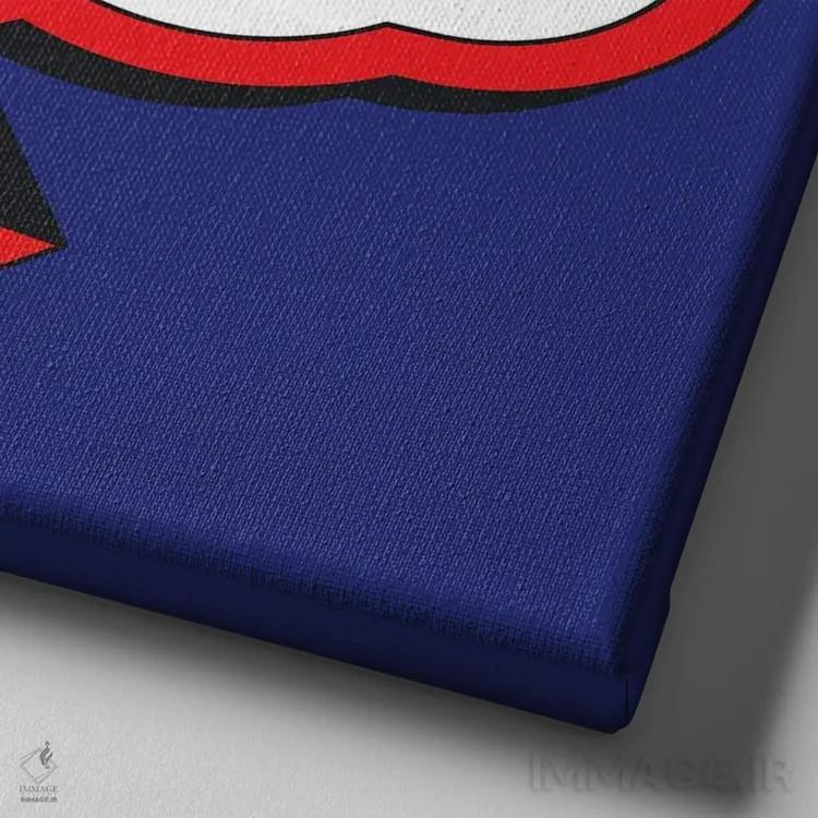 تابلو واقعاً اهمیت میدهم اثر دیزاینز سرکا ۷۸ - نمای نزدیک بافت بوم