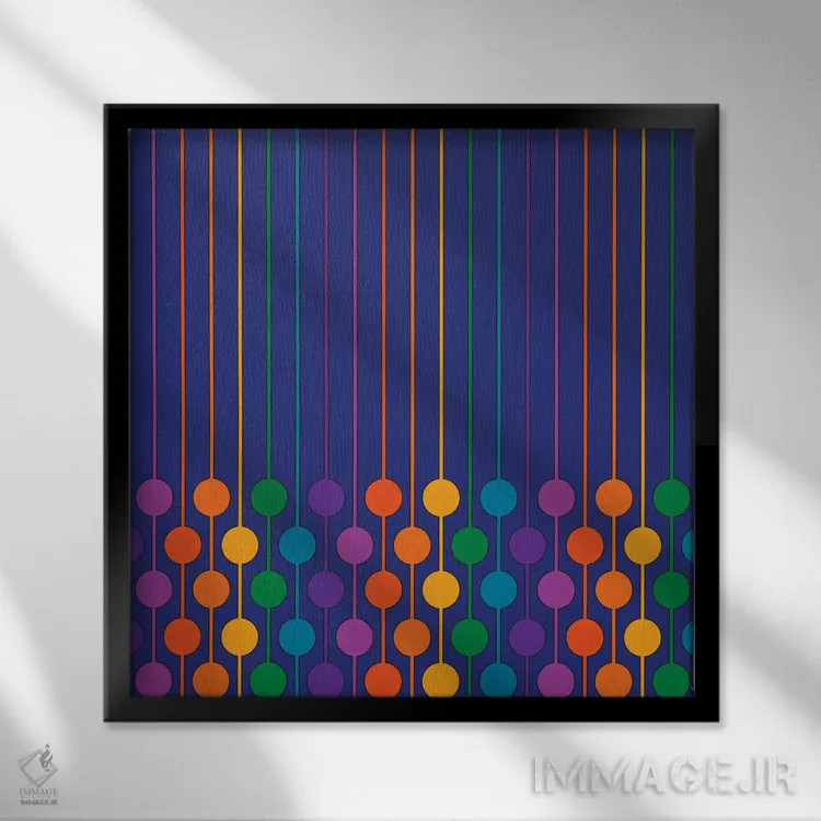 تابلو ششتایی بردواک اثر دیزاینز سرکا ۷۸ - نمای قابدار مشکی