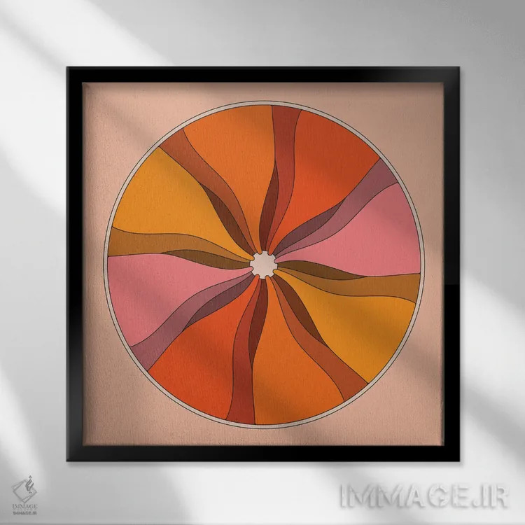 تابلو سانتریفیوژ اثر دیزاینز سرکا ۷۸ - نمای قابدار مشکی