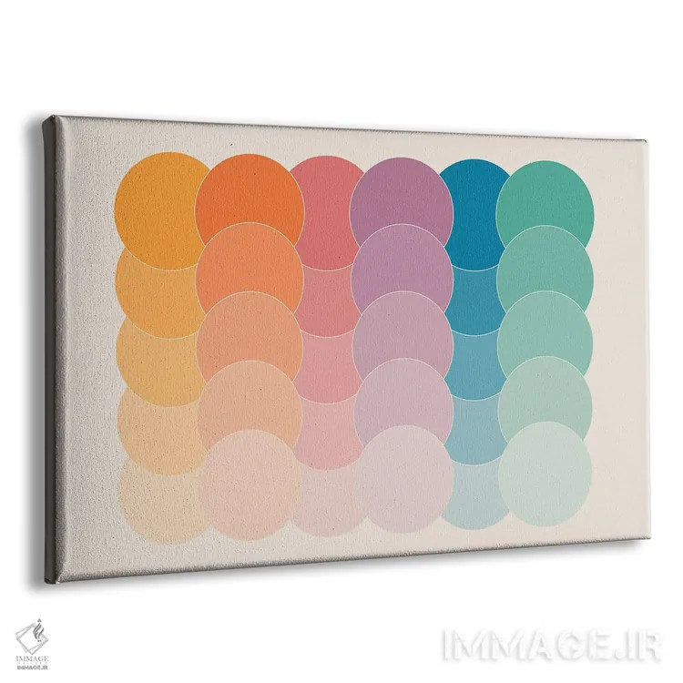 تابلو نقطههای بوکا اثر دیزاینز سرکا ۷۸ - نمای پرسپکتیو محصول